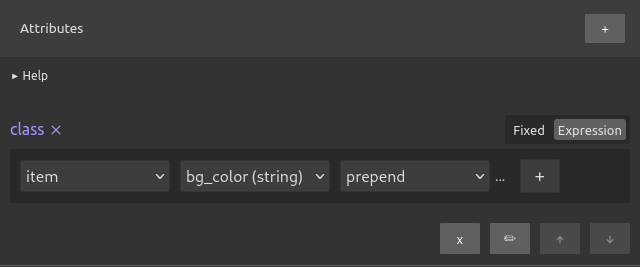 The Silex expression editor showing tokens and Liquid filters as you build an expression
