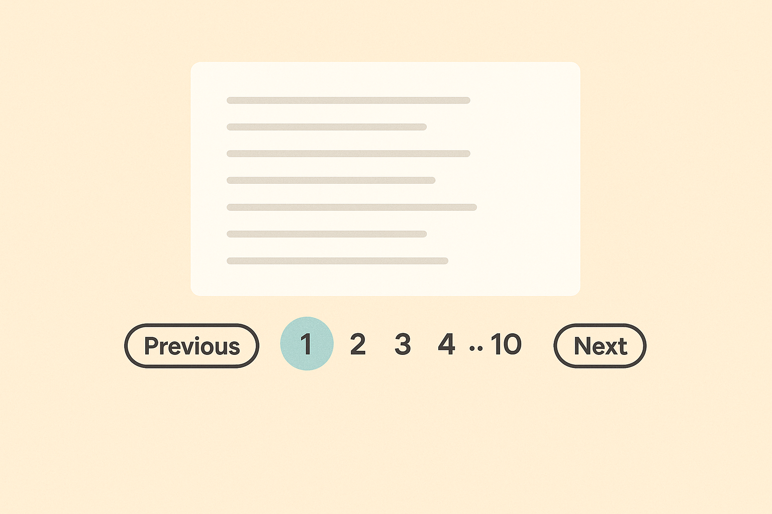Illustration of the pagination feature in silex: Previews 1, 2, 3 Next