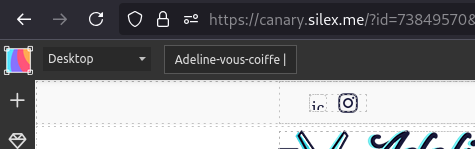 Silex responsive toolbar